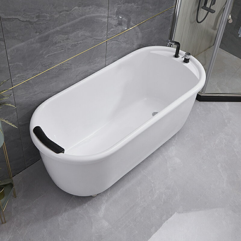 【可開發票】家用浴缸獨立式日式雙層保溫小戶型水療加厚免安裝成人亞克力浴盆