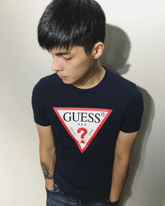 美國百分百【全新真品】Guess T恤 T-shirt 短袖 短T logo 男/女 上衣 深藍 XS~XL號 J650