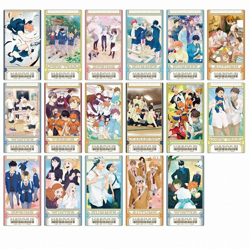 日本代購 排球少年Haikyu Visual Clear Ticket 視覺透明票卡 預訂品 2024年8月 預購商品 1