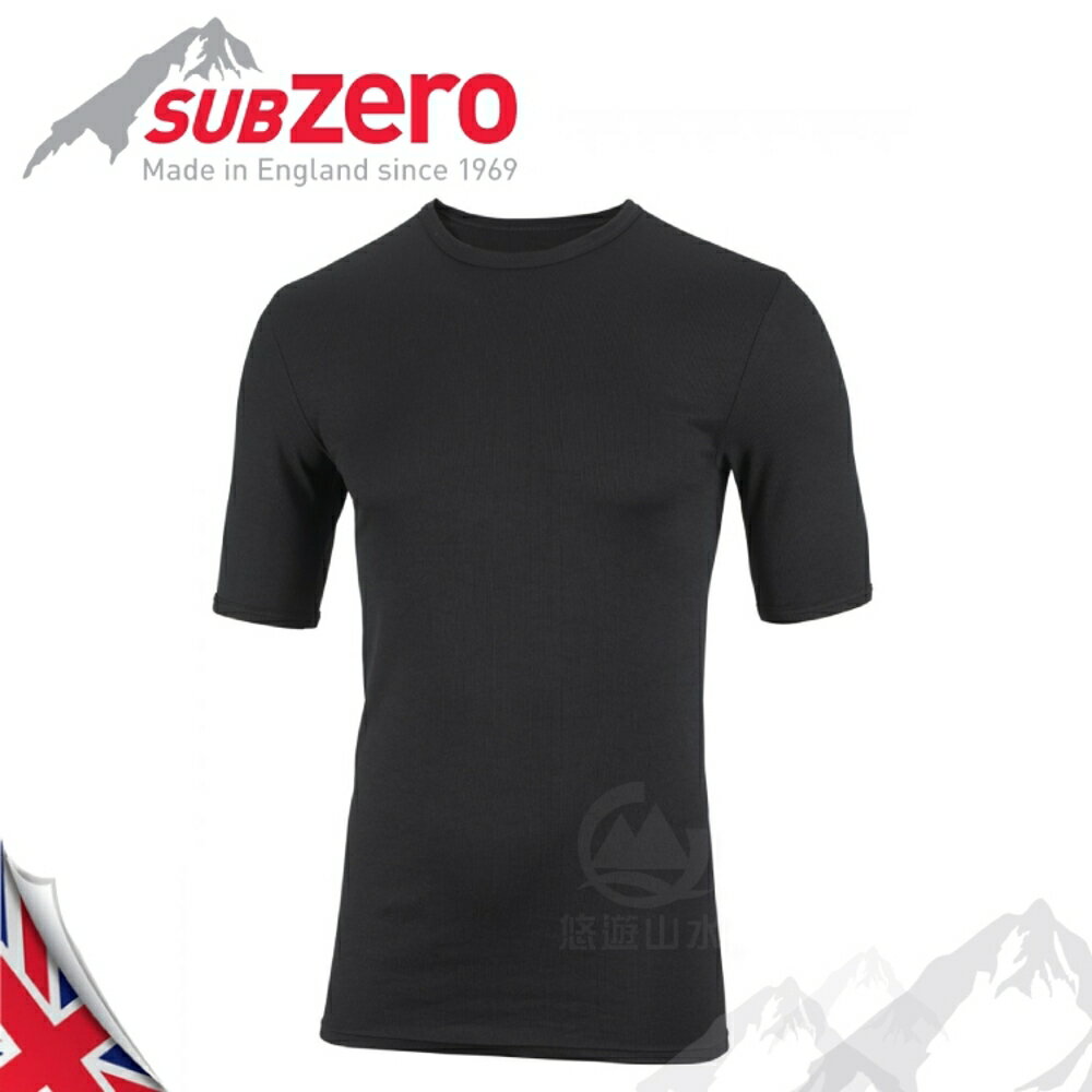 【Sub Zero 英國 Factor1 短袖排汗衣《黑》】Factor 1 Base/內層衣/運動衣/防曬