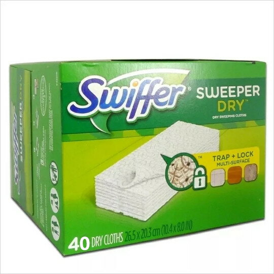 現貨40片 美國原裝Swiffer Sweeper拖把干巾靜電除塵紙吸塵布