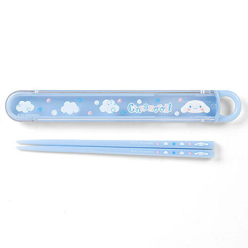 【震撼精品百貨】大耳狗 Cinnamoroll 大耳狗喜拿筷子附可愛立體人物裝飾收納盒(雲朵) 震撼日式精品百貨