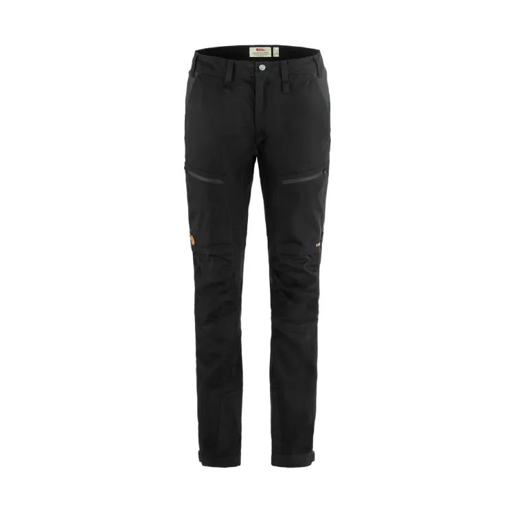 ├登山樂┤瑞典 Fjallraven Abisko Lite Trekking Trousers 拼接彈性長褲 女 FR89583S-550黑