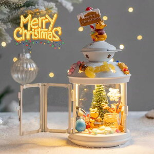 耶诞节装饰品烛台灯摆件儿童diy材料包平安夜小礼物玩具