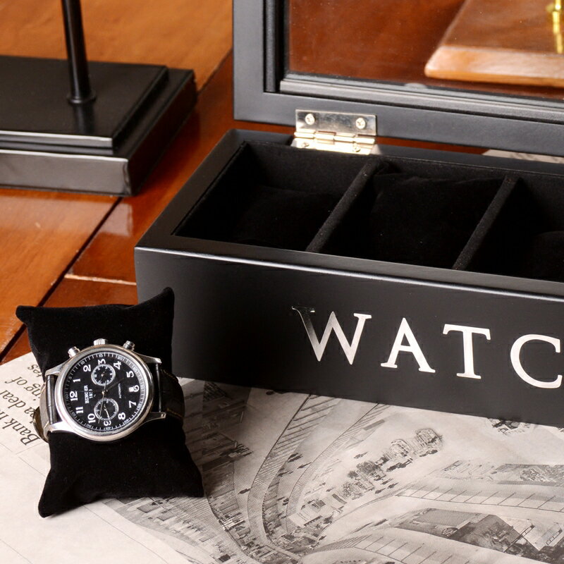 手錶盒展示盒實木展示盒收納盒飾品盒手環盒飾品盒-白/黑/棕【AAA4774】