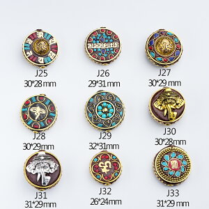 尼泊爾新款其他珠子銅珠散珠民族風格飾品手鏈項鏈配件珠iy配飾