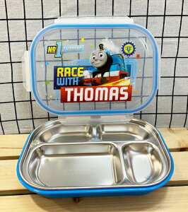 【震撼精品百貨】湯瑪士小火車 Thomas & Friends 湯瑪士 日本不鏽鋼餐盤-藍*20299 震撼日式精品百貨