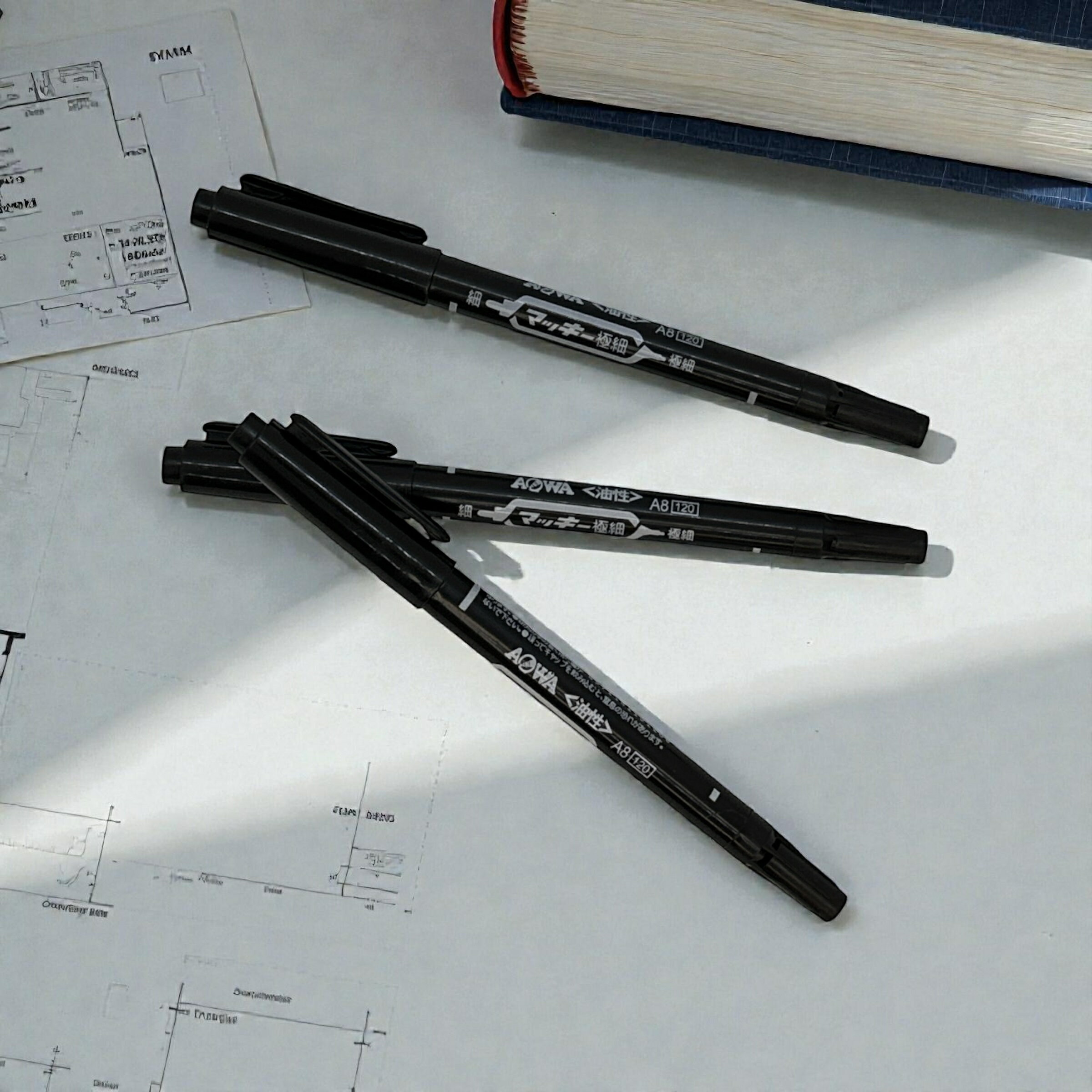 雙頭奇異筆 油性防水 奇異筆 簽字筆 黑色 記號筆 麥克筆 油性筆 4