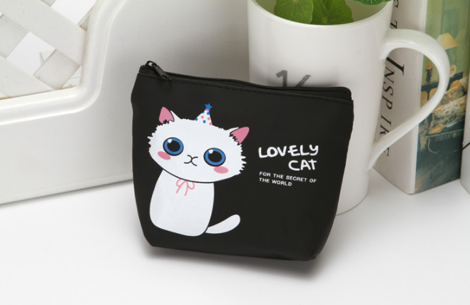 新款零錢包 韓版可愛萌貓 小錢包 迷你零錢包 矽膠鑰匙包 1