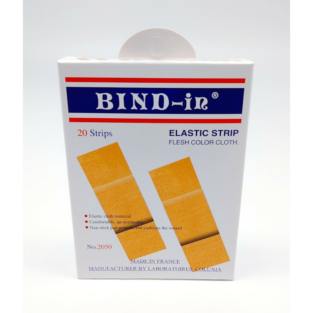 【誠意中西藥局】BIND-in 絆多 透氣伸縮膠布20片裝 2*6cm (No.2050) 法國進口