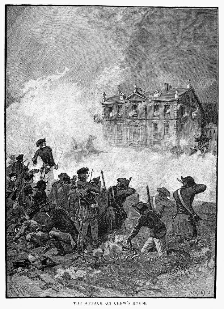 Posterazzi: Battle Of Germantown 1777 Nthe American Attack On The House ...