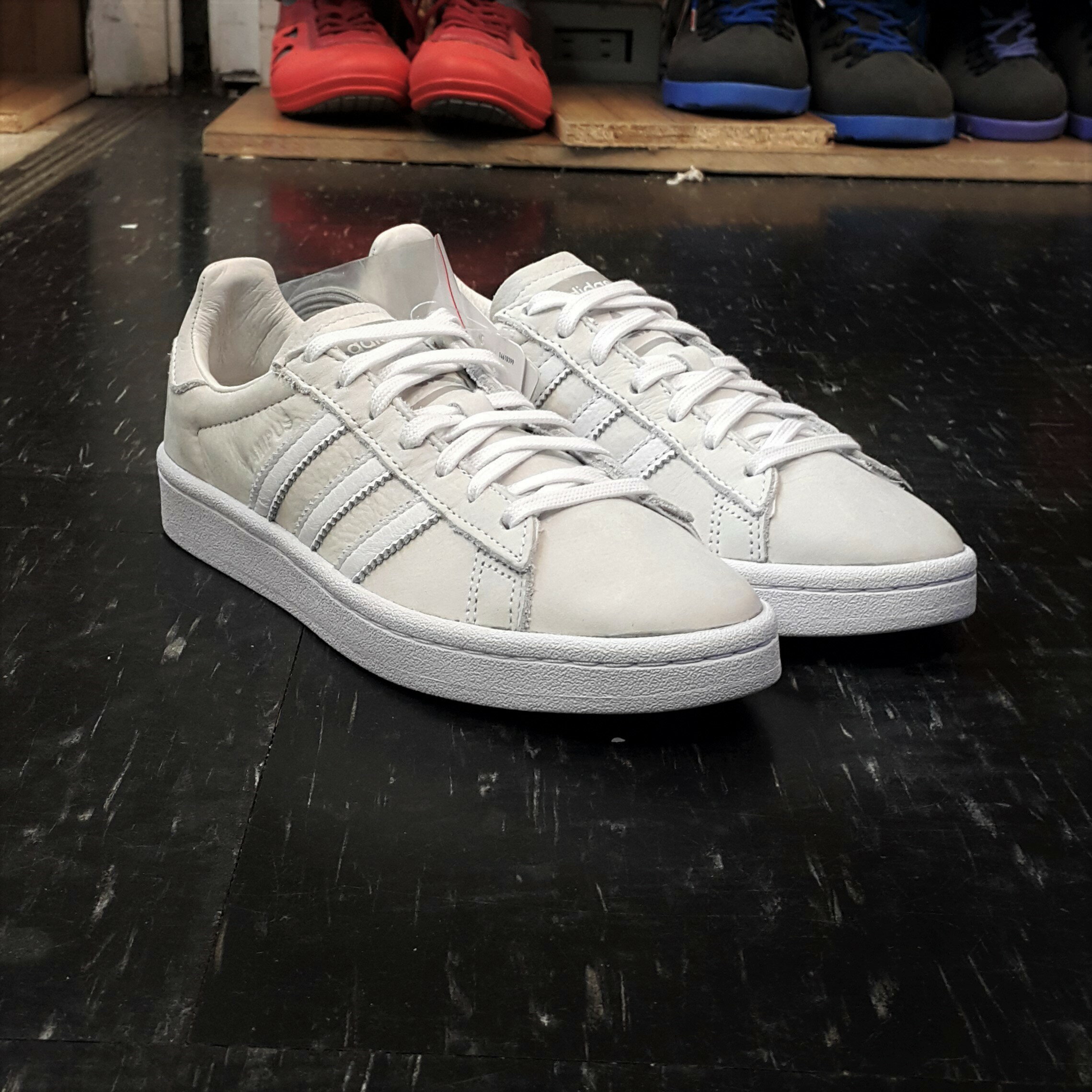 adidas Campus Maison De Reefur 日本超模梨花聯名款米白色皮革平底