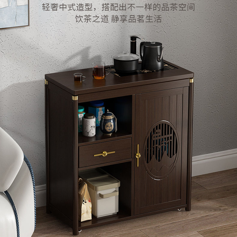 免運 可開發票 茶水櫃 茶櫃茶車可移動茶臺燒水壺一體茶具幹泡小茶桌餐邊櫃水桶茶水櫃子