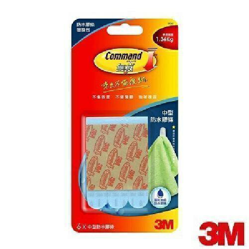 3M Command無痕防水膠條(6片中型防水膠條) [大買家]