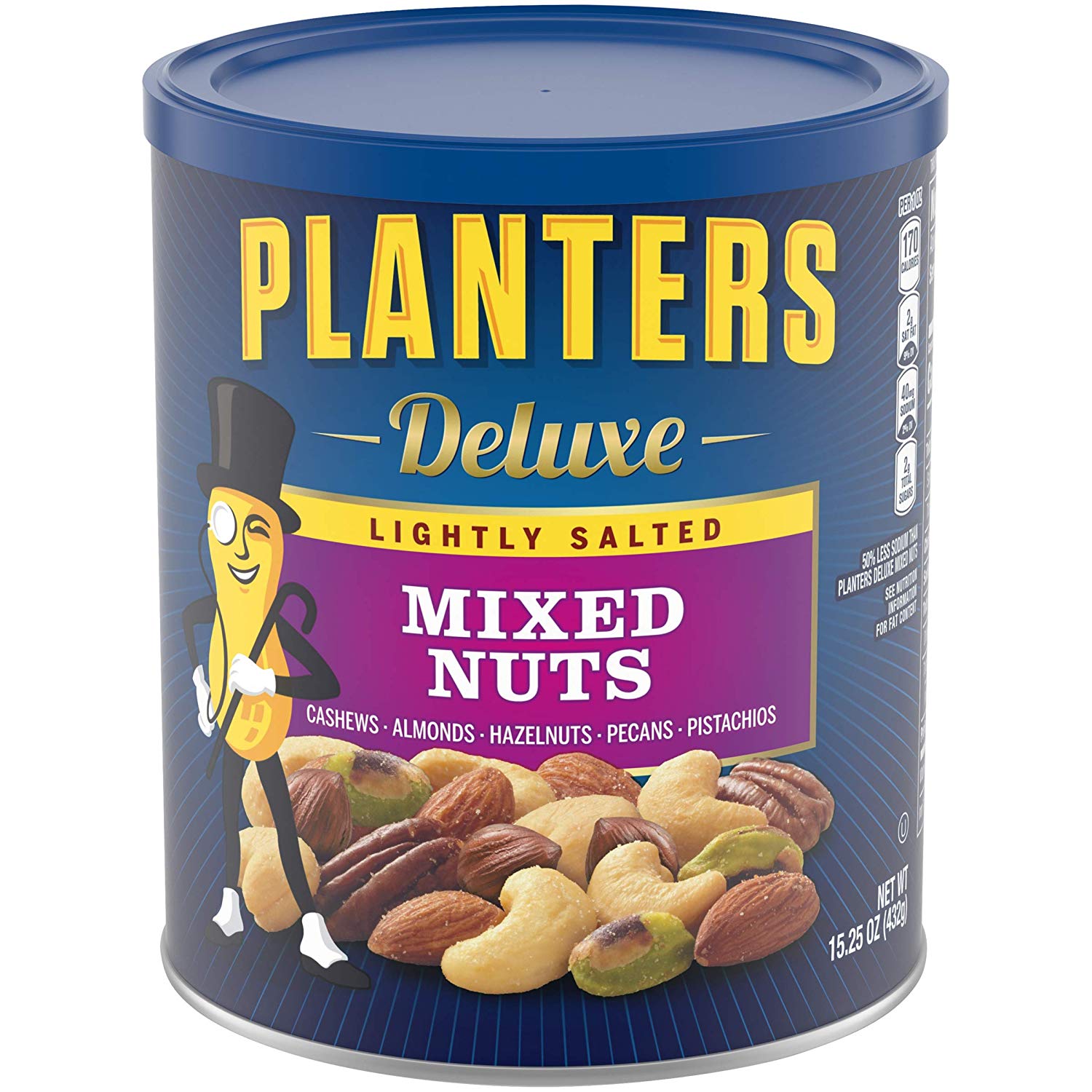 UPC 778894000658 product image for Planters Mixed Nuts, Lightly Salted Deluxe Mixed Nuts, 15.25 Ounce | upcitemdb.com