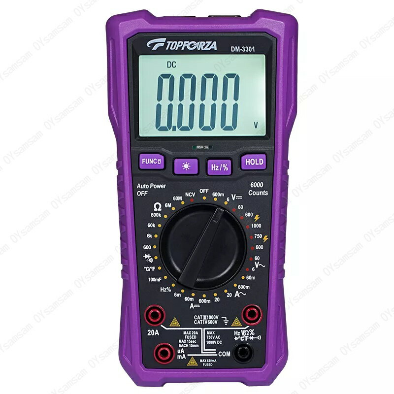 TOPFORZA 拓伏銳 3 5/6真有效值數字萬用表 DM-3301 1
