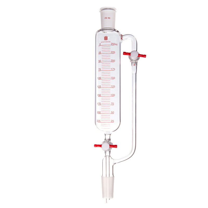 《SYNTHWARE》等壓分液漏斗 雙活栓 Funnel, Pressure Equalizing, Two PTFE Stopcocks