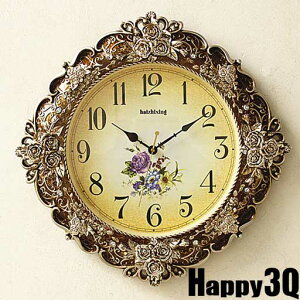歐式掛鐘藝術鐘靜音客廳時鐘錶巴羅克式創意田園復古裝飾壁鐘20吋-多款【AAA0364】