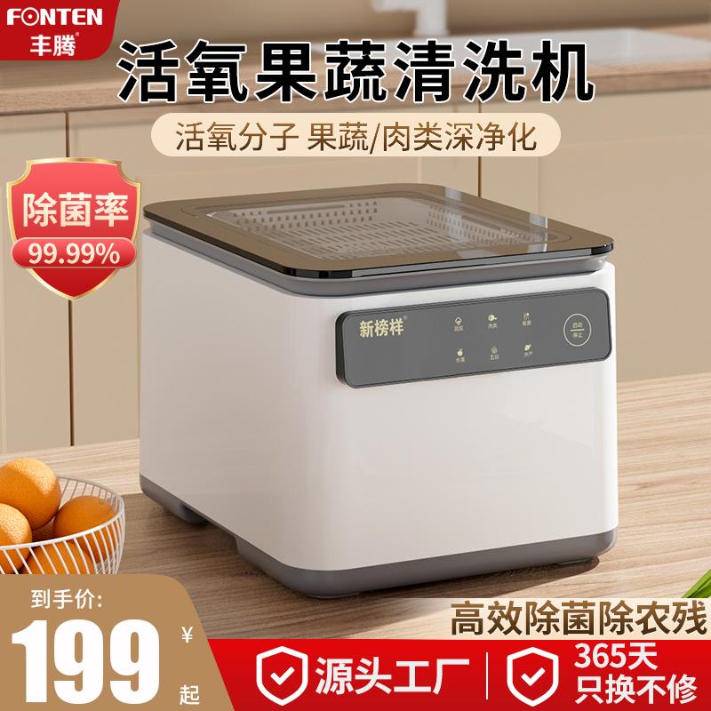 {公司貨 最低價}果蔬清洗機洗菜機家用神器智慧全自動消毒臭氧氣泡水果凈化器殺菌