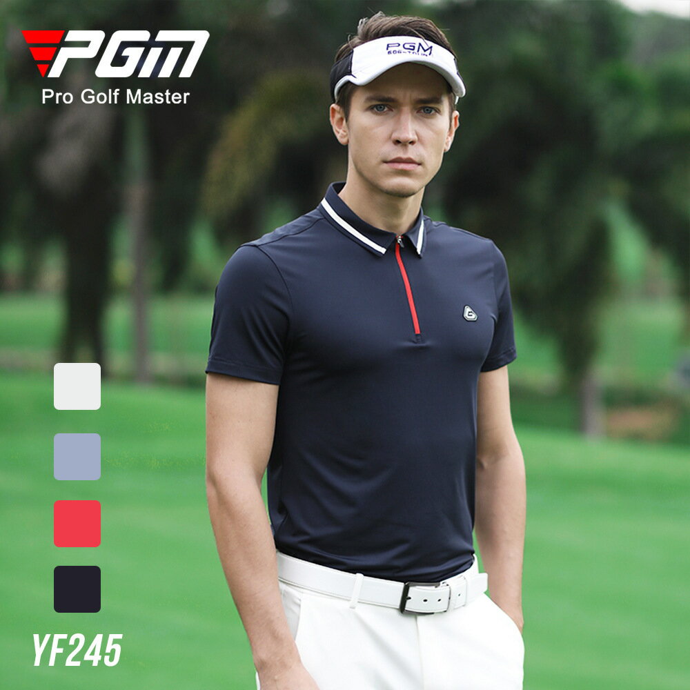 【元素運動】PGM高爾夫服裝 男士短袖t恤 透氣golf運動男裝衣服