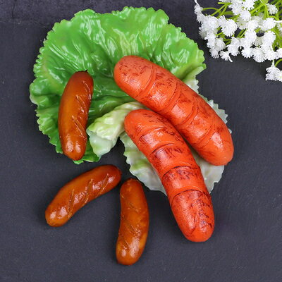 【滿299出貨】模擬烤腸模型香腸火腿腸熱狗食品食物拍攝道具假燒烤食材西餐玩具【模擬菜】【模擬模型】【模擬食品】