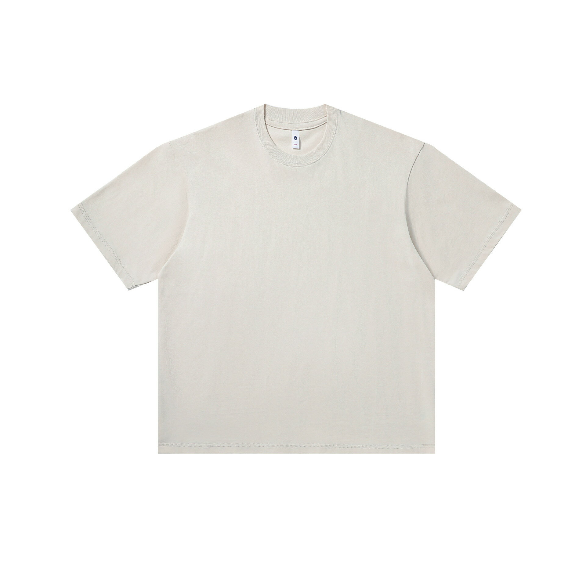 【喜挖】250g內搭內搭衫女春短袖純棉落肩T恤男圓領純色情侶純棉款 0