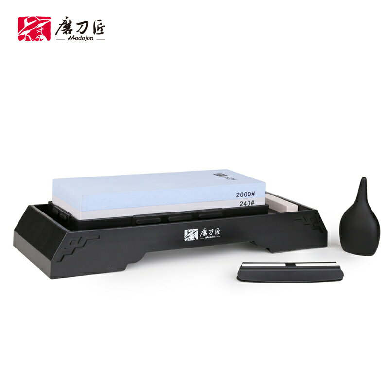 磨刀匠雙面磨刀石240/2000目粗磨細磨家用快速開刃專業磨刀神器【博野五金】