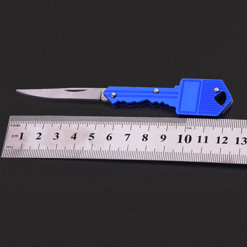 戶外迷你鑰匙刀拆信刀鑰匙扣折疊水果刀防身刀野外隨身多功能折刀 2