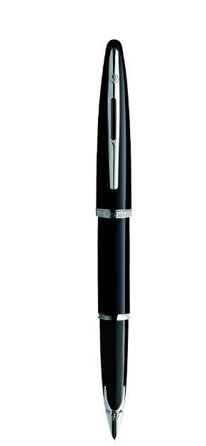 WATERMAN 威迪文 海洋系列 麗雅黑白夾 18K金 F尖 鋼筆