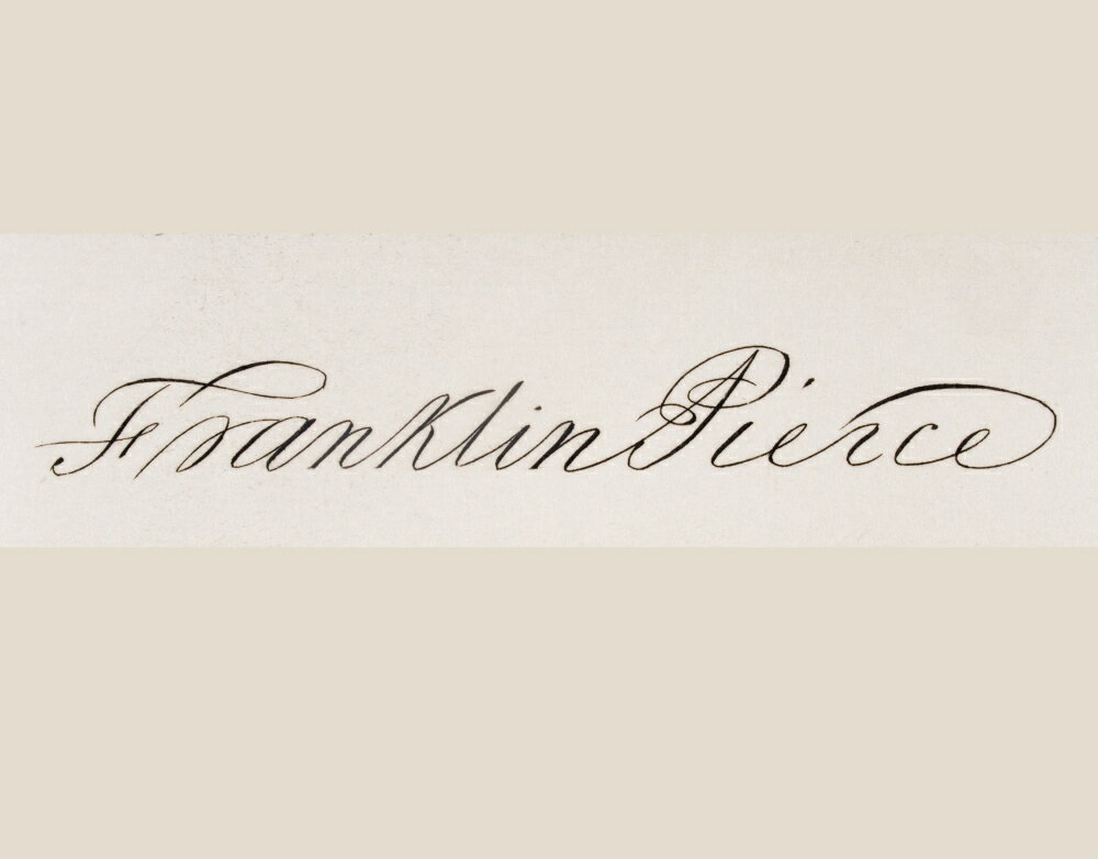 Posterazzi: Signature Of Franklin Pierce 1804 To 1869 14Th President Of ...