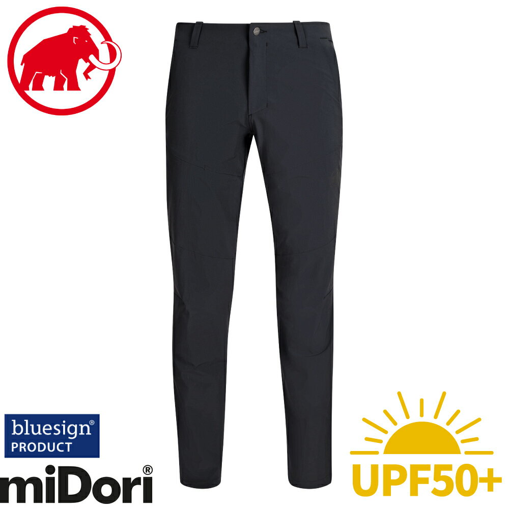 【MAMMUT 長毛象 Runbold Pants 男休閒長褲《黑》】1022-00480/排汗長褲/登山/健行