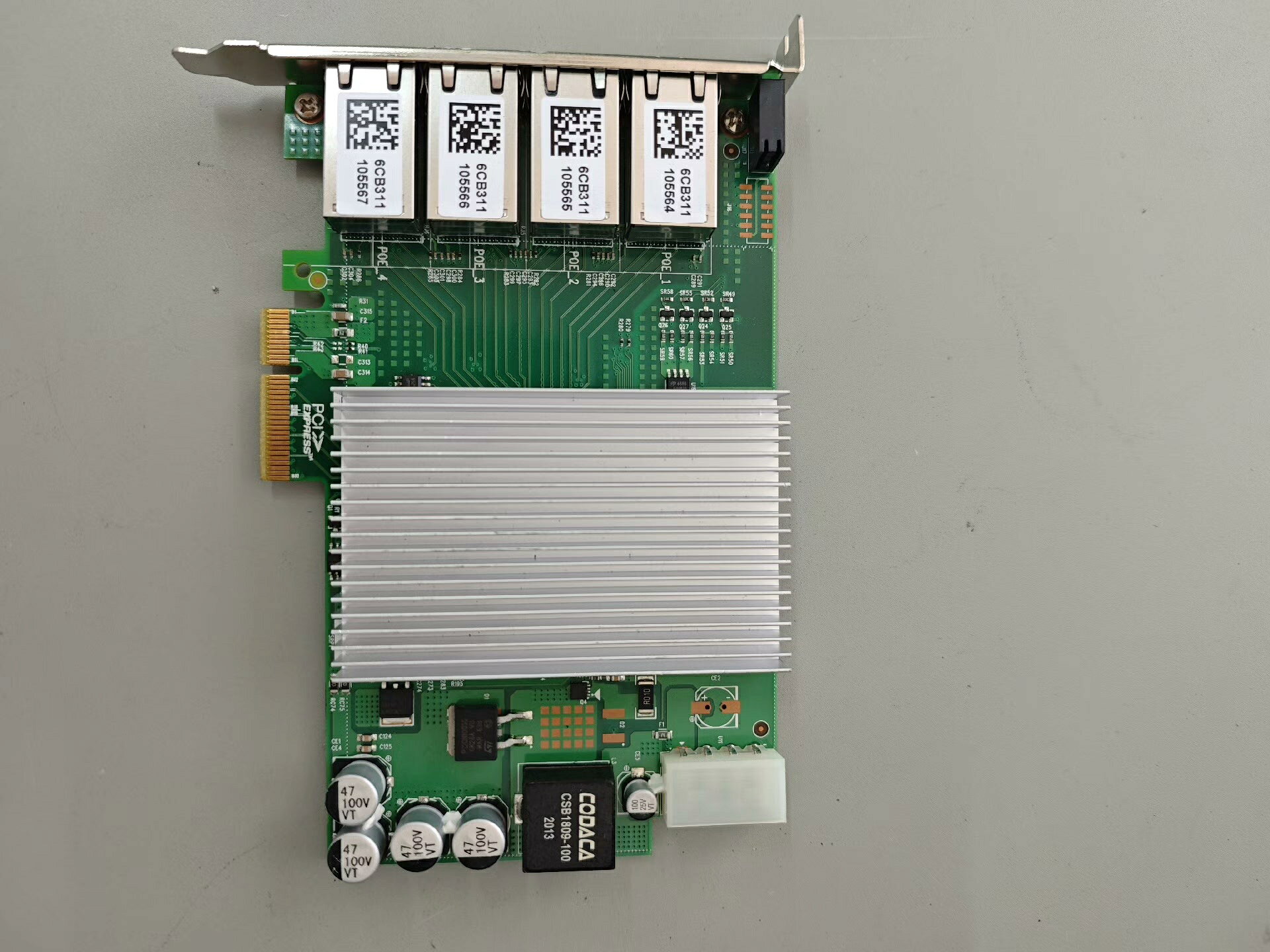 工業級4埠千兆POE網絡卡I350-4RJ45-POE 工控電腦專用 支援PCI-E 高效能網路介面卡 實拍現貨
