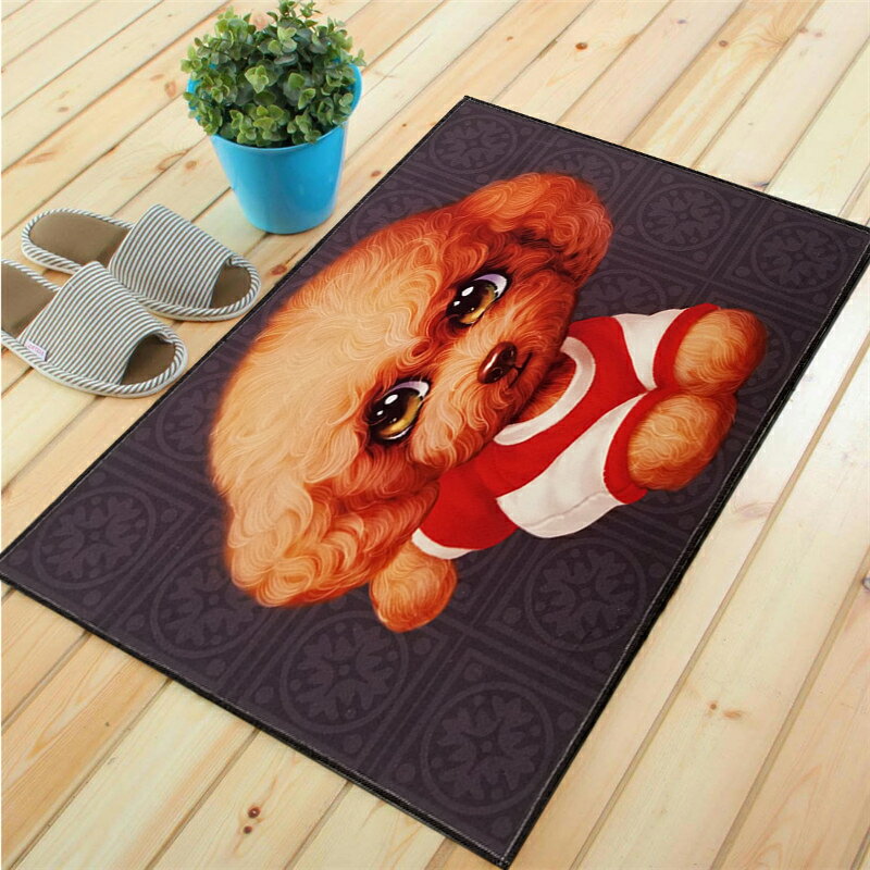 卡通可愛小狗家地毯地墊門墊廚房浴室防滑玄關大門口入戶進門地墊 1