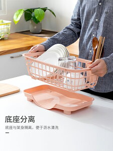 家用廚房瀝水碗架臺面碗柜濾水置物架收納盒碗碟瀝水籃放碗筷餐具