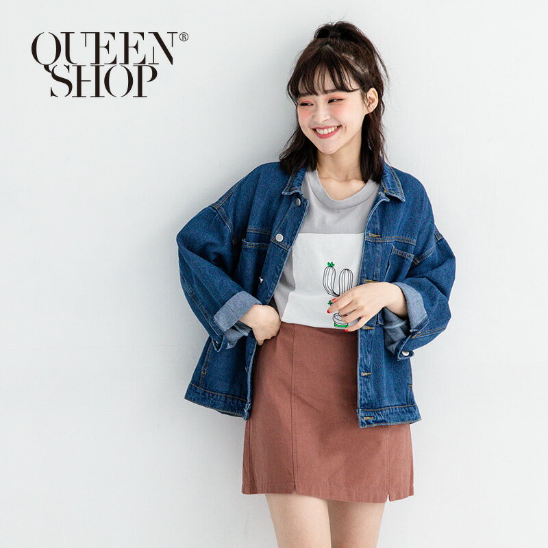 Ｑｕｅｅｎ Ｓｈｏｐ【02050236 】雙大口袋設計牛仔外套＊現+預＊