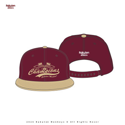 【預購】2025 CHAMPIONS 桃猿制霸紀念棒球帽-樂天紅
