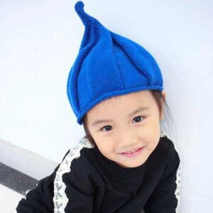 ✤宜家✤【WM16112209】秋冬流行兒童 寶寶男女款可愛巫師帽 尖頂帽 針織帽 毛帽