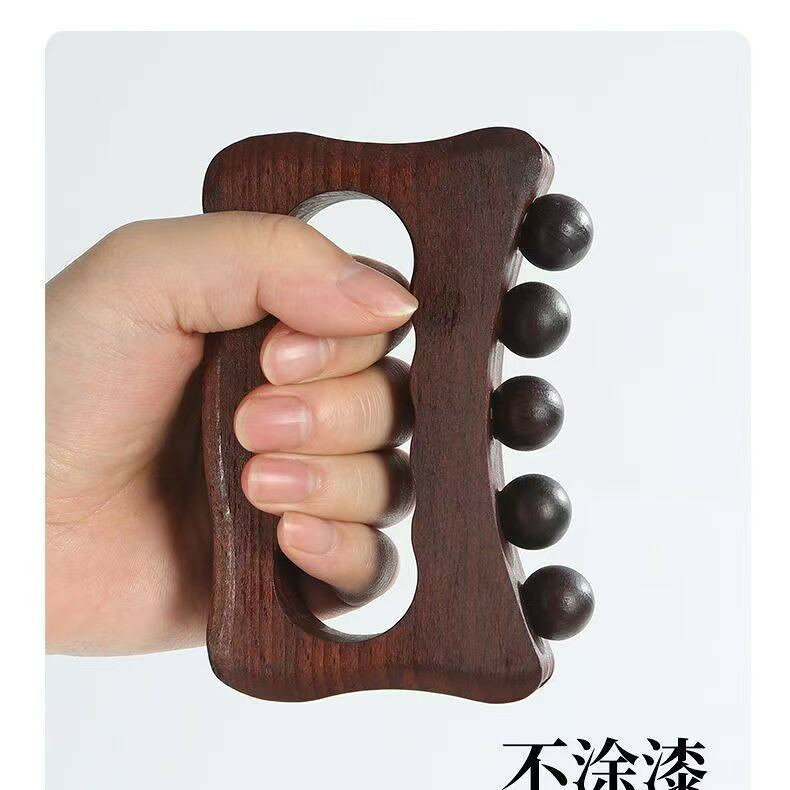 按摩棒按摩刮痧帶脈推板神器實木經絡疏通養生五行