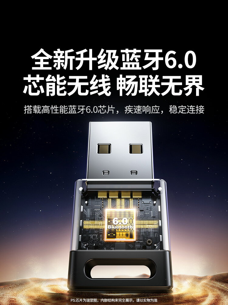 {可打統編 保固一年}綠聯6.0藍牙適配器接收usb模塊電腦臺式主機發射驅動連接無線耳機 1