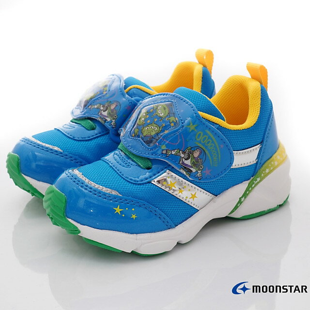 ★過年特賣★日本月星Moonstar機能童鞋2E玩具總動員聯名電燈運動鞋款DNC13025藍(中小童)
