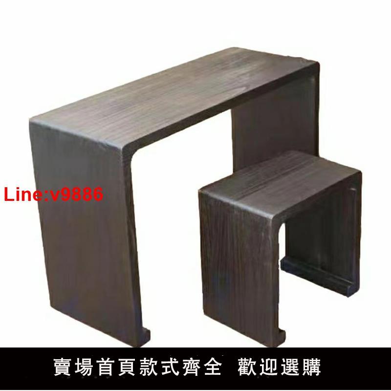 【臺灣公司 超低價】蘭考桐木古琴桌凳古風純手工專業多功能實木一體桌凳廠家直銷。