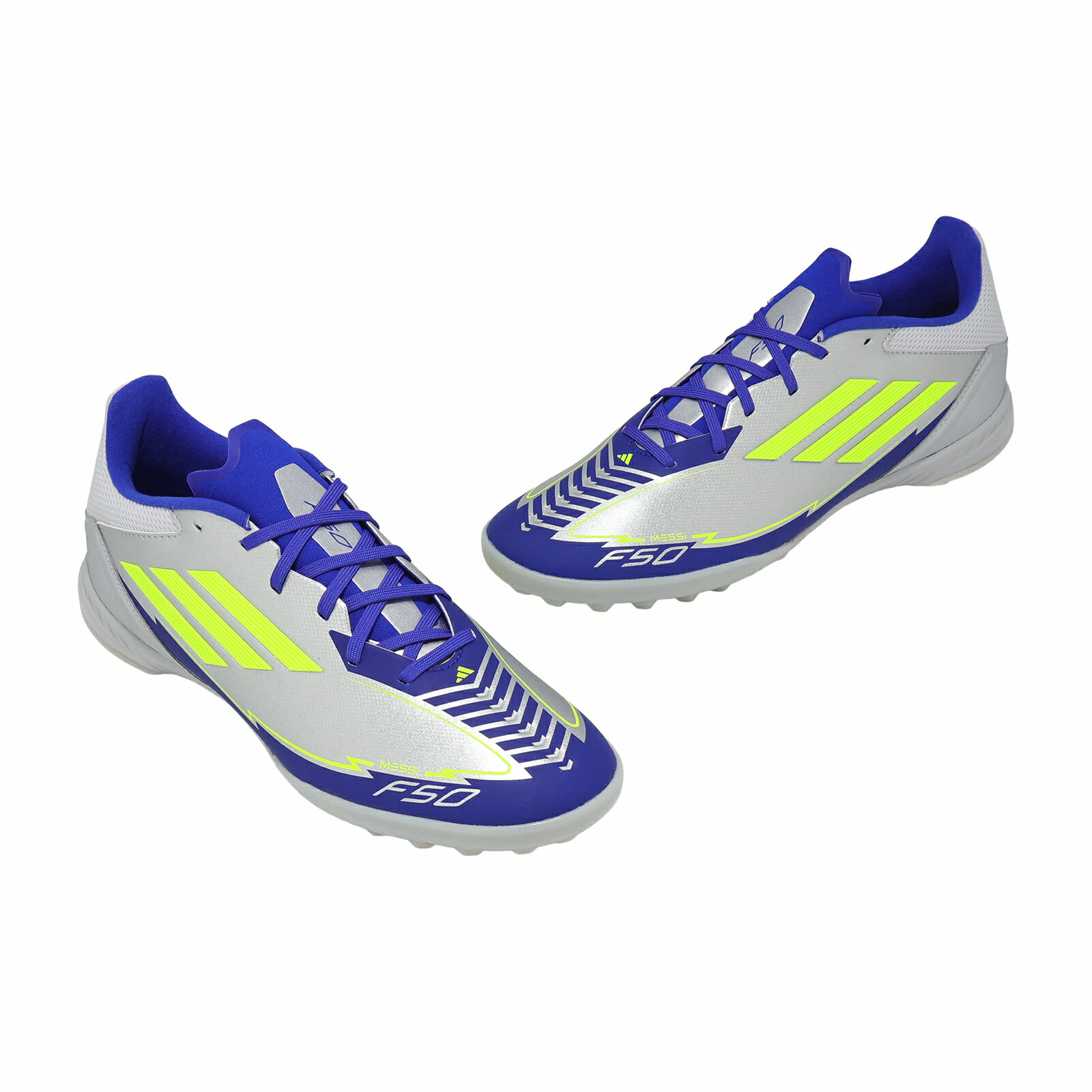 adidas 愛迪達 足球鞋 F50 League TF Messi 男鞋 銀 藍 輕量 梅西 人造草皮 IH0919 5
