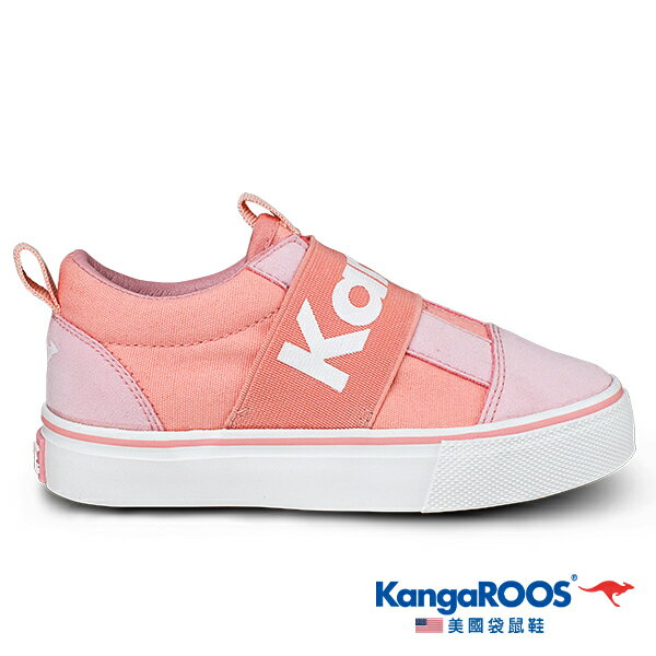 KangaROOS美國袋鼠鞋 童款VISTA 趣味帆布鞋 [KK01323] 粉【巷子屋】