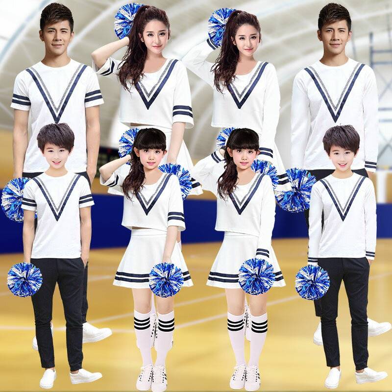 新款啦啦操表演服套裝學生團體比賽拉拉隊啦啦隊服裝女演出