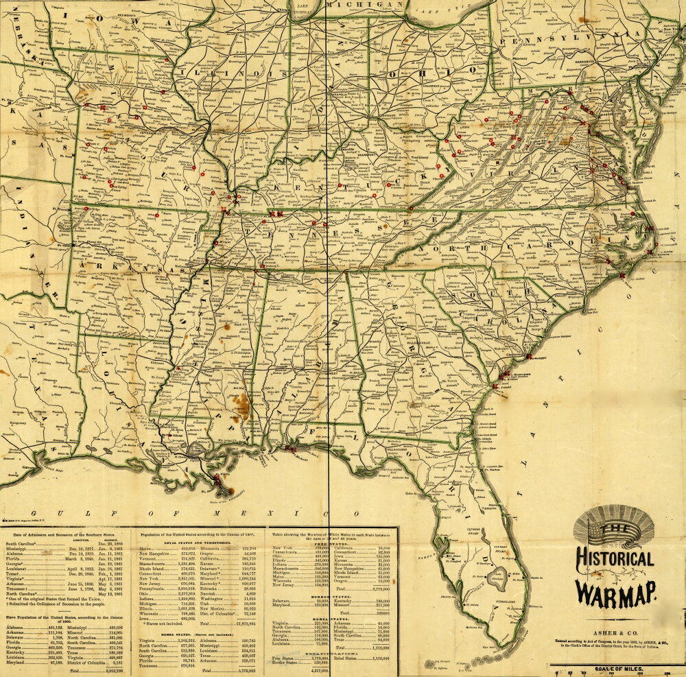 Posterazzi: Map of southeastern United States showing forts and ...