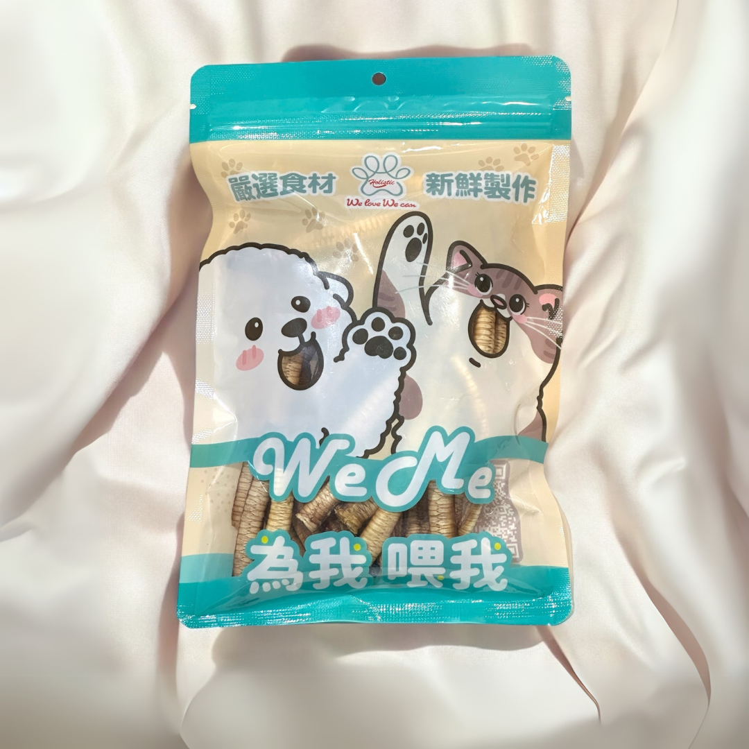 【We Me 為我 喂我】冠罐寵物點心｜脆笛酥（鴨氣管）/鴨旋風（鴨喉結）🐾 100%天然食材 香脆耐咬 台灣烘乾製作✨ 2