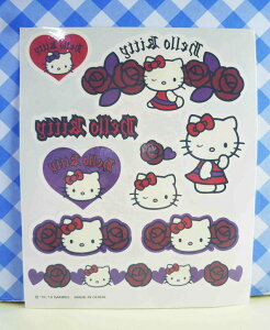 【震撼精品百貨】Hello Kitty 凱蒂貓 KITTY貼紙-香味紋身貼紙-紫玫瑰 震撼日式精品百貨
