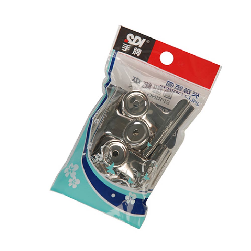 【SDI 手牌】51mm 圓形紙夾 OPP袋 隨手包 4個入 / 袋 x12袋 0202D