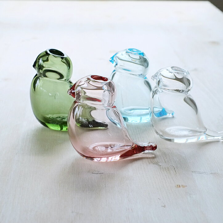 日本代購日本製Sghr 菅原硝子小鳥造型花瓶KTR-70 玻璃花器迷你小花瓶 