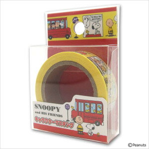史努比公車紙膠帶(紅色) 迪士尼 日貨 正版授權 J00012706